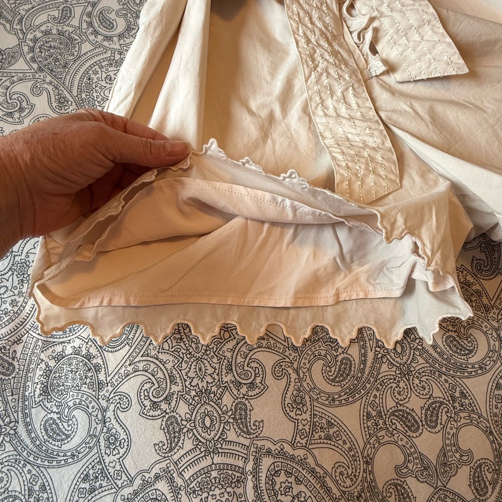 H&M Button Down Ruffled Romper with Pockets | Small - Picture 7 of 8